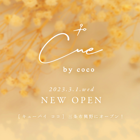 「キュー バイ ココ」3/1（水）三条市興野にオープンします！